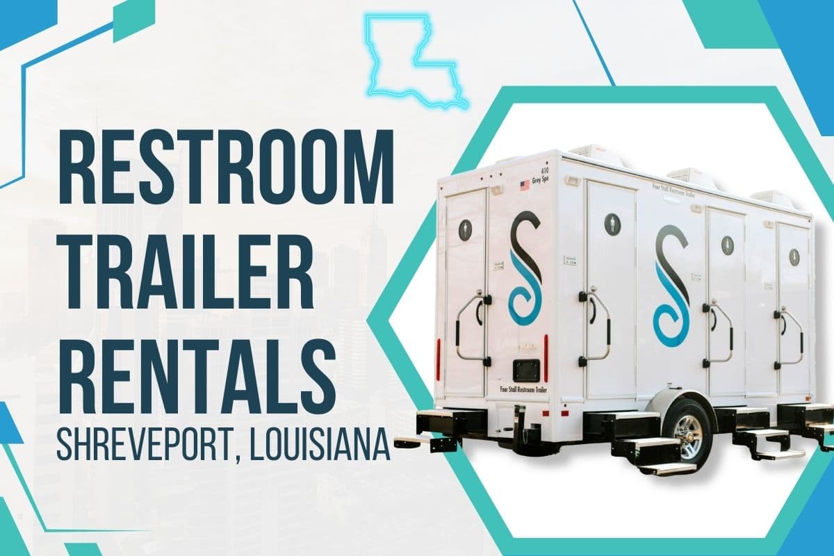 Luxury Restroom Trailer Rentals in Shreveport, LA