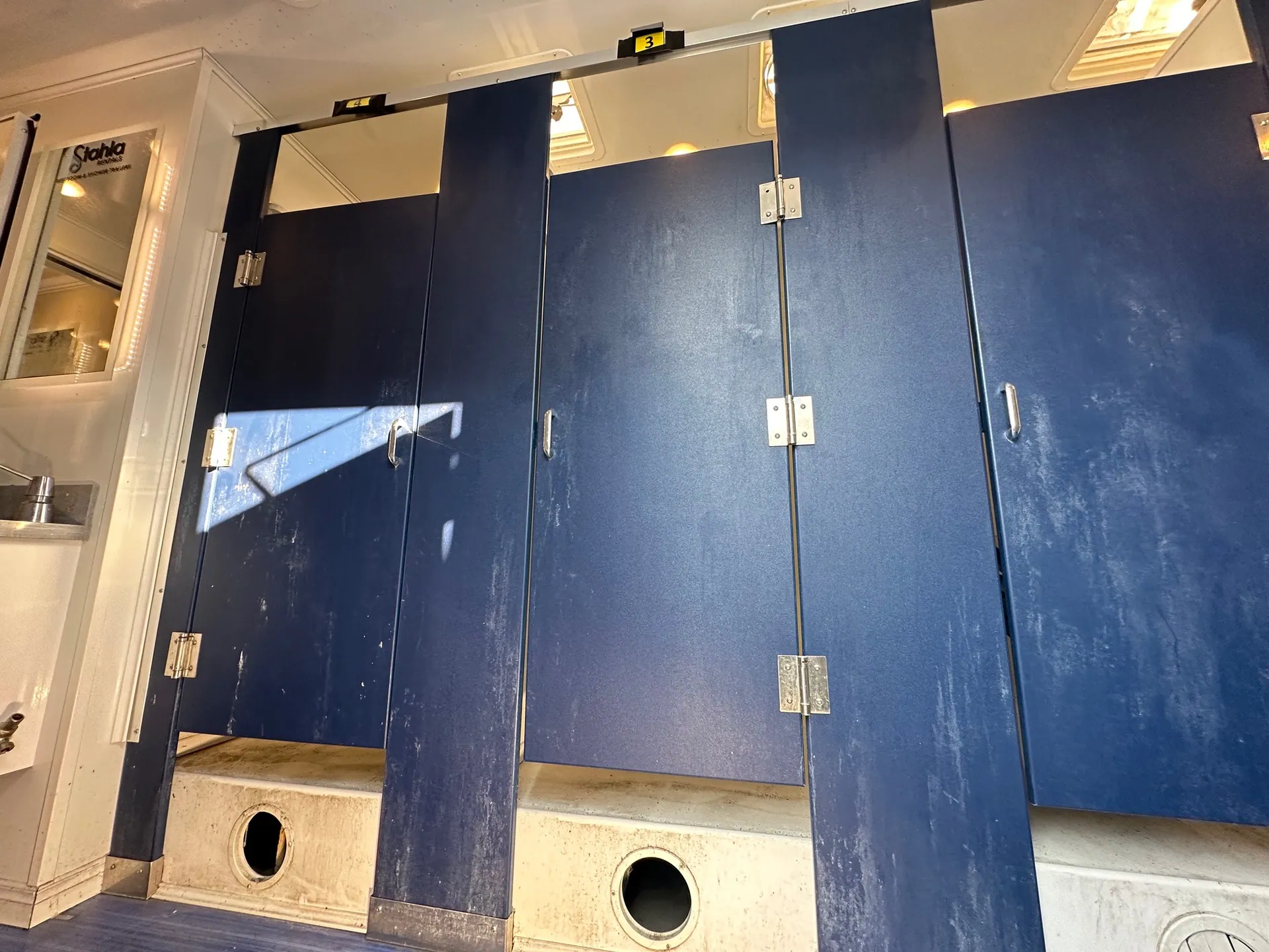 Restroom trailer interior — Stahla Services