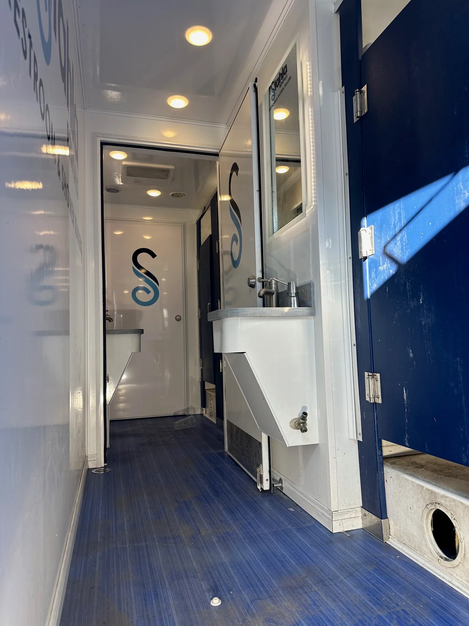 Restroom trailer interior — Stahla Services