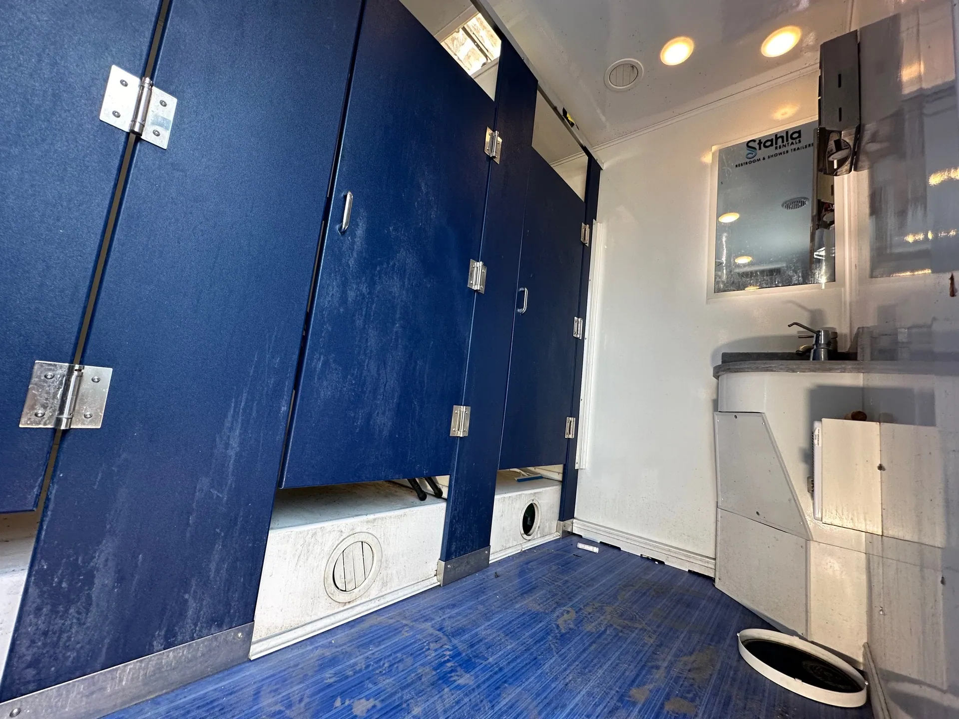 Restroom trailer interior — Stahla Services
