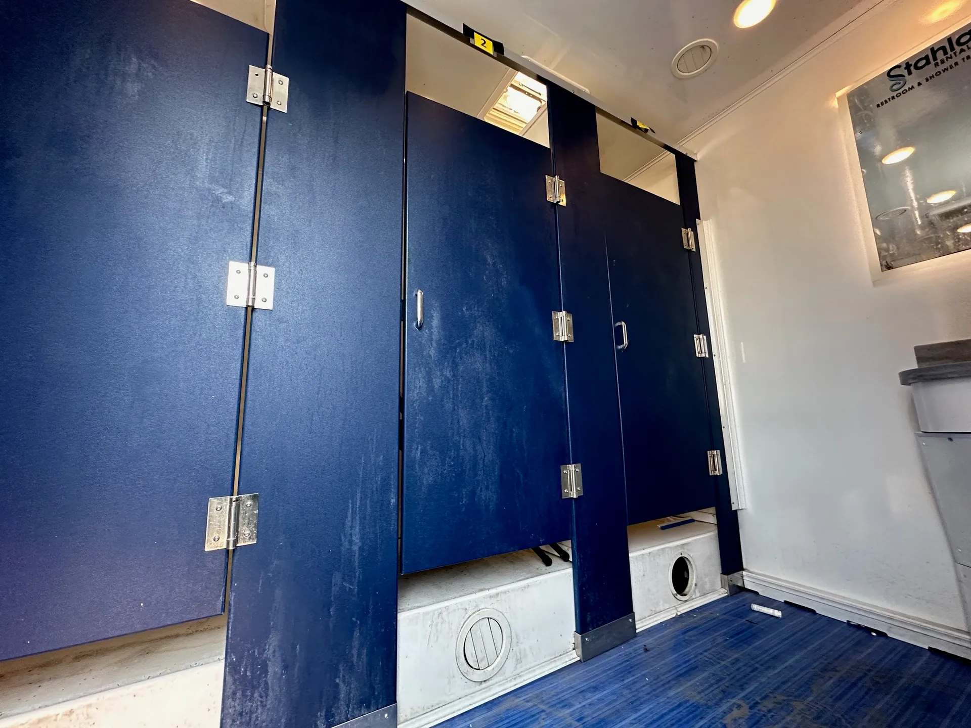 Restroom trailer interior — Stahla Services