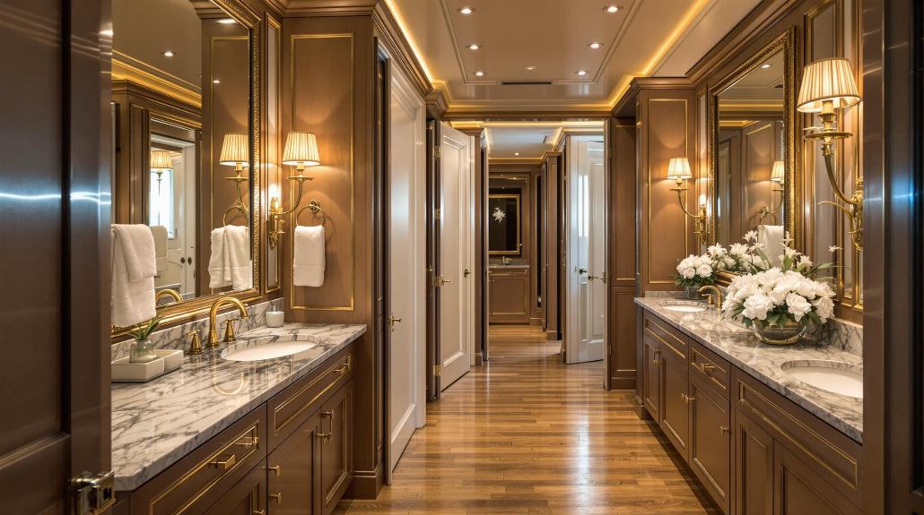 luxury restroom trailer essentials