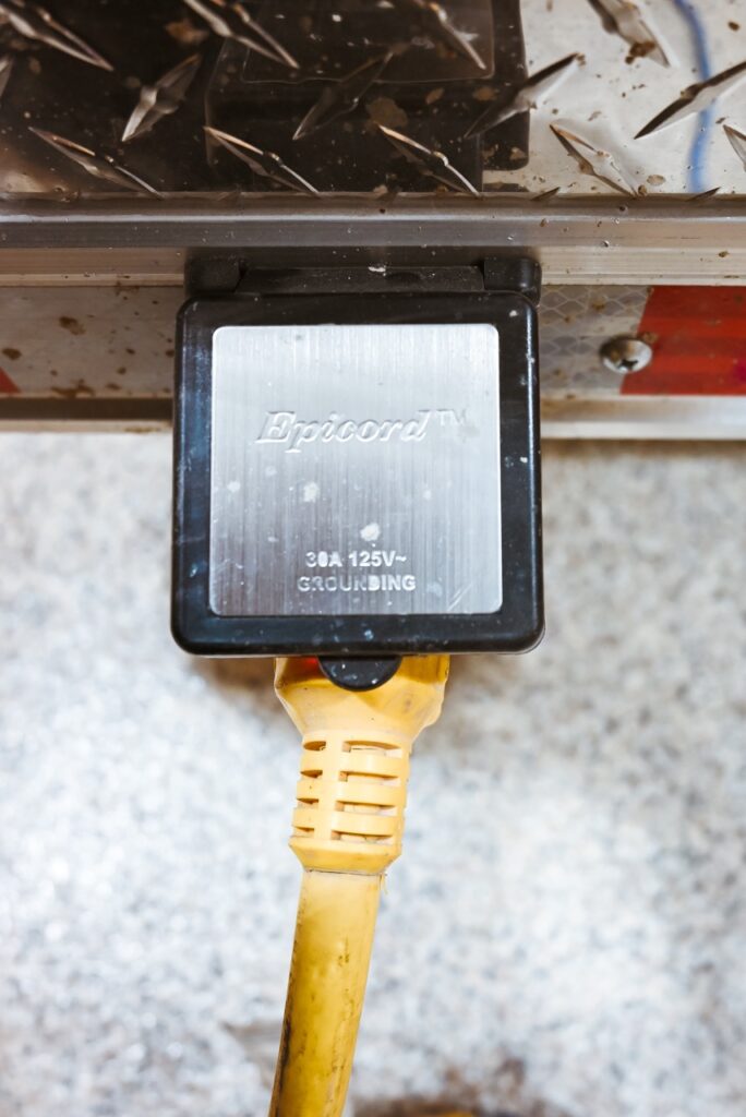 A close up of a plug.